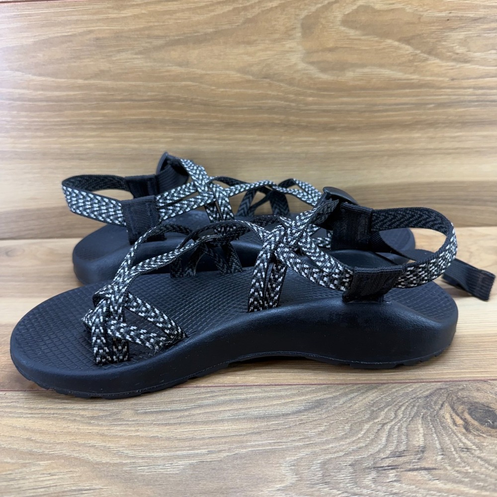 Chaco ZX2 Sport Sandals Womens 9 Black White Trail Outdoor Travel Walking - Picture 6 of 11